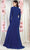 May Queen MQ1999 - Plunging Formal Evening Gown Winter Formals and Balls