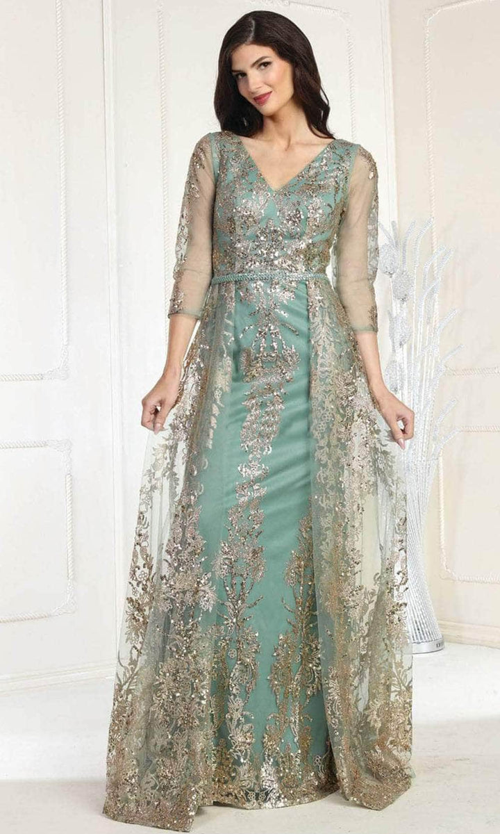May Queen MQ1905 Plus Size Glitter Dress