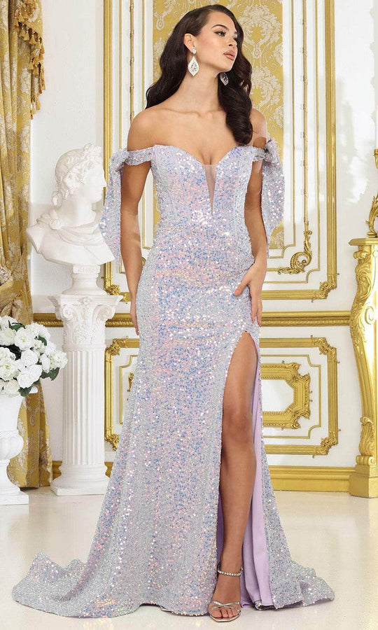 May Queen MQ2023 - Plunging Sweetheart Corset Prom Gown