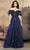 May Queen MQ2033 - Puff Sleeve A-Line Evening Dress Evening Dresses 4 / Navy