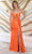 May Queen MQ2052 - Sleek Bustier Prom Dress Prom Dresses 2 / Orange