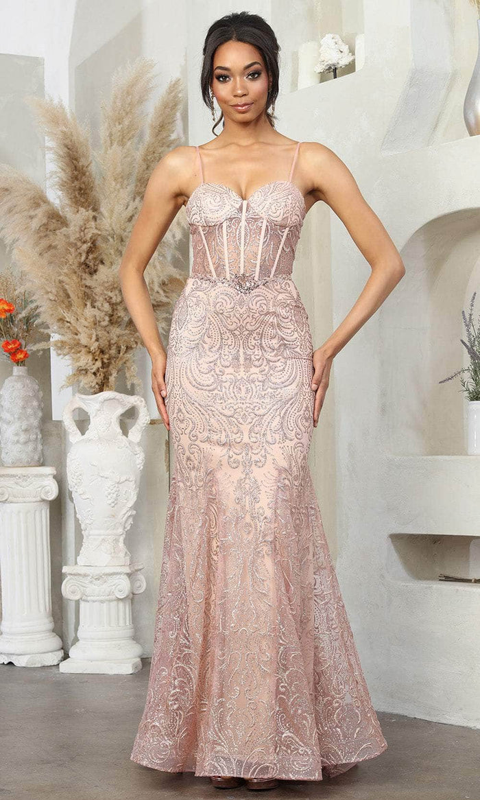 May Queen MQ2058 - Sweetheart Lace-Up Prom Gown Prom Dresses 4 / Rosegold