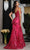 May Queen MQ2061 - V-Neck Godets Mermaid Prom Gown Prom Dresses