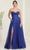 May Queen MQ2064 - Cowl Sweetheart Glitter Prom Gown Prom Dresses 4 / Royal