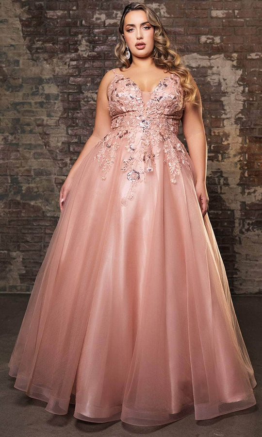 May Queen MQ2135 - Floral A-Line Evening Dress