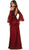May Queen RQ7541 - Flounce Sleeve Sheath Evening Gown Special Occasion Dress