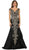 May Queen RQ7602 - Cap Sleeve Lace Formal Gown Mother of the Bride Dresses 14 / Black