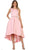 May Queen RQ7604 - Sleeveless High Low Cocktail Dress Graduation Dresses 4 / Blush