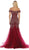 May Queen RQ7705 - Off Shoulder Trumpet Evening Gown Evening Dresses 12 / Mauve