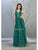 May Queen - RQ7769 Embellished Deep V-neck Pleated Ballgown Ball Gowns 2 / Jade