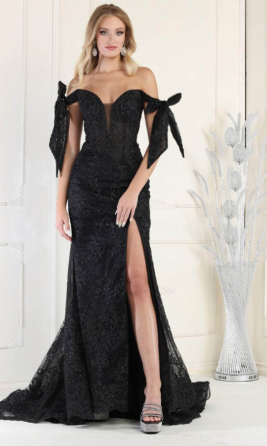 May Queen RQ7966 - Embroidered Mermaid Prom Gown