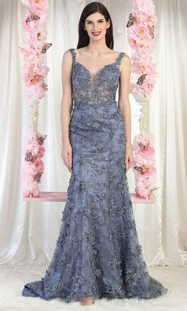 May Queen RQ7982 - Sleeveless Corset Bodice Prom Dress 4 / Mauve - Shop May Queen dresses on Couture Candy at CoutureCandy.com May Queen RQ7982 - Sleeveless Corset Bodice Prom Dress 4 / Mauve - Shop May Queen dresses on Couture Candy at CoutureCandy.com