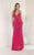 May Queen RQ7993 - Spaghetti-Strapped Column Sexy Dress Prom Dresses 4 / Fuchsia
