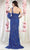 May Queen RQ7997 - Asymmetrical Embellished Gown Evening Dresses