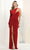 May Queen RQ7999 - One-Shoulder Bateau Neck Dress 4 / Red