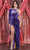 May Queen RQ7999 - One-Shoulder Bateau Neck Dress 4 / Victorian Lilac