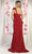 May Queen RQ8003 - Sequin Embellished One Sleeve Evening Dress Prom Dresses