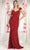 May Queen RQ8003 - Sequin Embellished One Sleeve Evening Dress Prom Dresses 4 / Fuchsia