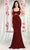 May Queen RQ8004 - Sequin Illusion Midriff Prom Dress Prom Dresses 2 / Burgundy