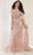 May Queen RQ8032 - Bejewelled Off Shoulder Prom Gown Prom Dresses 2 / Rosegold