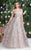 May Queen RQ8057 - Floral Embroidered A-Line Prom Gown Prom Dresses 4 / Mocha