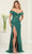 May Queen RQ8065 - Ruffled Neck Sequin Prom Gown Evening Dresses