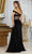 May Queen RQ8087 - Beaded Appliqued Velvet Prom Gown Prom Gown
