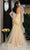 May Queen RQ8089 - 3D Floral Deep V-Neck Prom Gown Prom Dresses