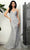 May Queen RQ8089 - 3D Floral Deep V-Neck Prom Gown Prom Dresses 4 / Silver