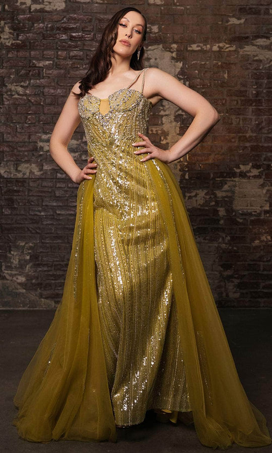 May Queen RQ8186 - Sleeveless Rhinestone Embellished Prom Gown