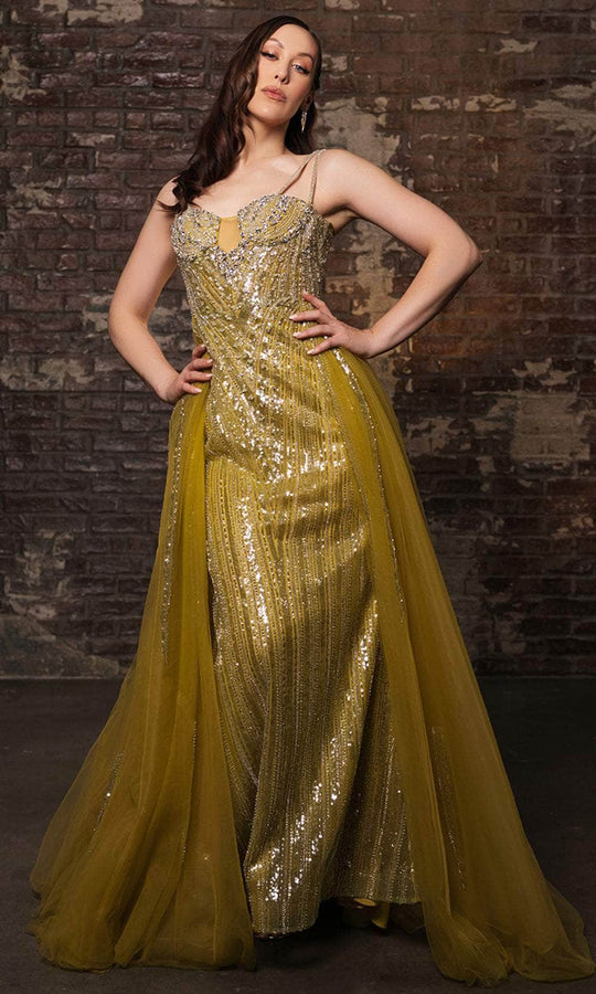 May Queen RQ8186 - Sleeveless Rhinestone Embellished Prom Gown