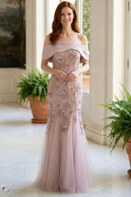 MGNY By Mori Lee 2070054 - Mermaid Beaded Floral Lace Evening Gown