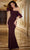 MGNY by Mori Lee 72809 - Flounced Organza Evening Gown Special Occasion Dress 00 / Eggplant