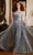 MGNY by Mori Lee 72818 - V-Neck Shimmer Mesh Evening Gown Evening Dresses 00 / Silver
