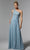 MGNY by Mori Lee 72910 - Ruched Waist Evening Dress Evening Dresses 00 / Light Blue