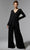 MGNY by Mori Lee 72911 - Embroidered Jersey Pantsuit Formal Pantsuits 00 / Black