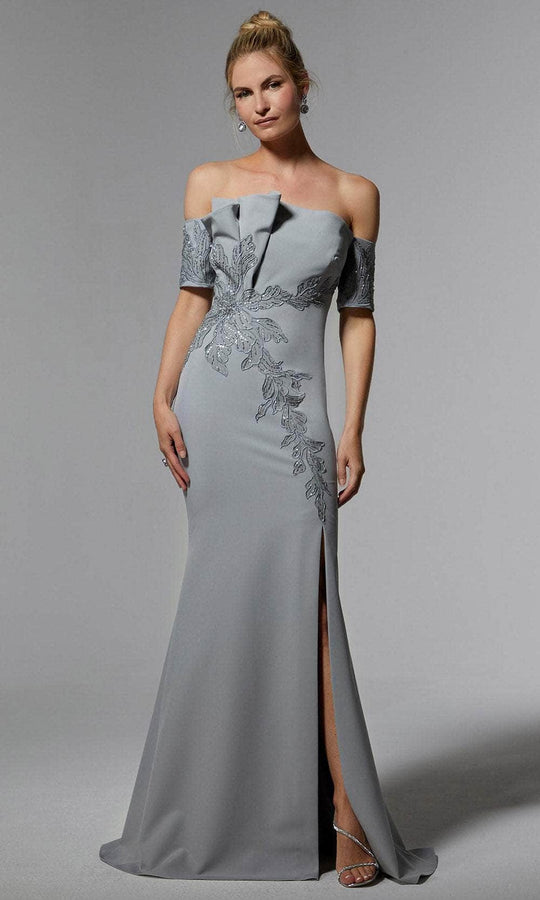 MGNY By Mori Lee 72919 - Pleated Off Shoulder Evening Dress