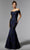 MGNY by Mori Lee 72924 - Off Shoulder Brocade Evening Dress Evening Dresses 00 / Black/Navy