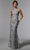 MGNY by Mori Lee 72939 - Halter Sheath Evening Dress Evening Dresses 00 / Silver