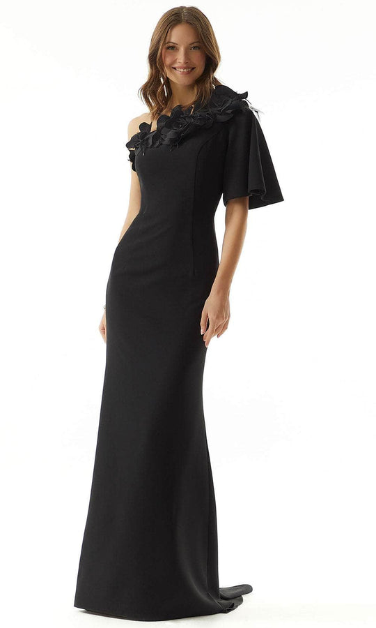 MGNY by Mori Lee 73009 - One Shoulder Applique Evening Dress