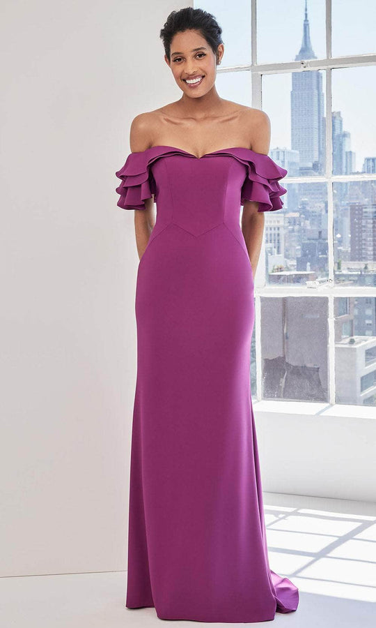 MGNY By Mori Lee 73123 - Tiered Ruffle Evening Dress