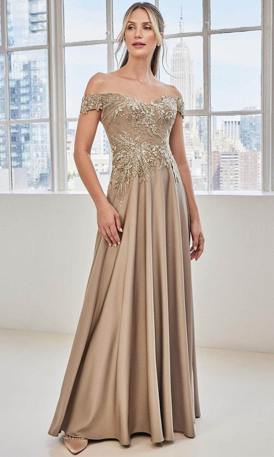 MGNY By Mori Lee 73131 - Embroidered A-Line Evening Dress