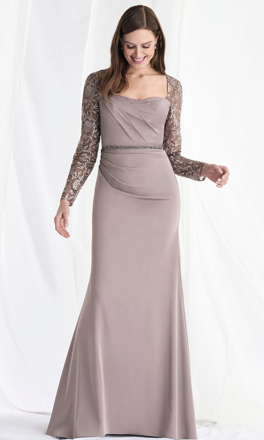 MGNY By Mori Lee 73160 - Sweetheart Crepe Gown with Beaded Belt