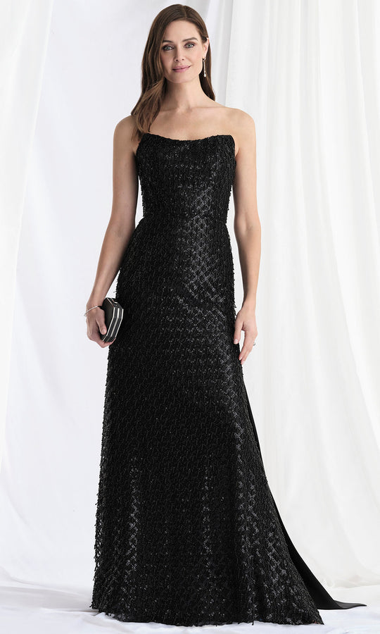MGNY By Mori Lee 73170 - Strapless Beaded Fringe Formal Gown