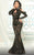 MNM Couture 2514 - Cold Shoulder Mermaid Evening Gown Evening Dresses 14 / Burgundy