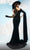 MNM COUTURE 2606 - Split Cape Sleeve Evening Gown Evening Dresses