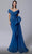 MNM Couture 2692 - Off Shoulder Mermaid Evening Gown Evening Dresses 4 / Petrol