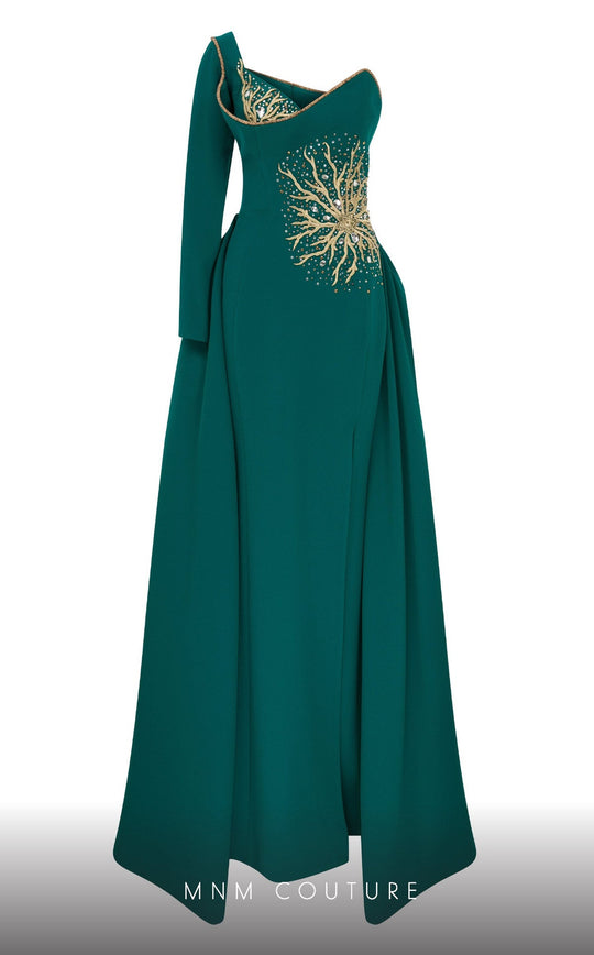 MNM Couture 2719 - One Sleeved Sweetheart Evening Gown