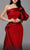 MNM COUTURE 2722 - Puffed Sleeve Asymmetric Evening Gown Special Occasion Dress