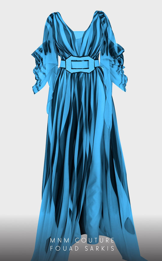 MNM Couture 2748 - V-Neck Printed Jumpsuit